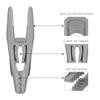 ICSTM Plastic Hanger Clips, 20 Pack Plastic Clips for Hangers, Slim-line Finger Clips Set Clothes Hanger (20, Grey) view 4