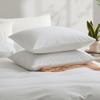 100% Washed Cotton Duvet Cover Set, Linen Like Natural Bedding Set with Zipper Closure (No Comforter), 104x98 Inches, Cal King, White view 3