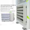 Air Conditioner Air Deflector - Galvanized Steel Grilles Protection Fence Screen for Outside Units, Anti-Direct Blowing Baffle Wind Guide Cover, Waterproof Defender - Heavy Duty Air Vent Outlet Cover view 3