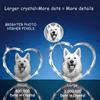 3D Crystal Photo Birthday Gifts for Dad, Personalized Gifts for Fathers Day With Your Picture, Custom Heart Engraved Crystal, 3D Laser Etched Pictures for Wedding, Engagements, Memorial, Anniversary view 4