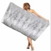 EwdeWwo Tree Microfiber Beach Towel, Modern Art Gray Oil Painting Style Forest 31" x 63" Bath Towel Quick Dry Sand Free Travel Pool Towels for Beach Chair, Sun-Bath, Camping, Vacation view 1
