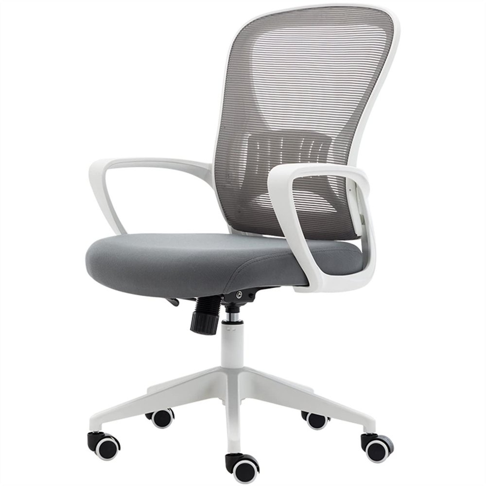 AEYSD-456 Office Chairs Ergonomic Office Chair Desk Chair Breathable Mesh Back PC Chair with Lumbar Support Arms Adjustable Swivel Rolling Task Mid Back Executive Chair Computer Chair(Color:A)