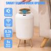 URALFA 3 Gallon White and 2.8 Gallon White Motion Sensor Trash Can view 3