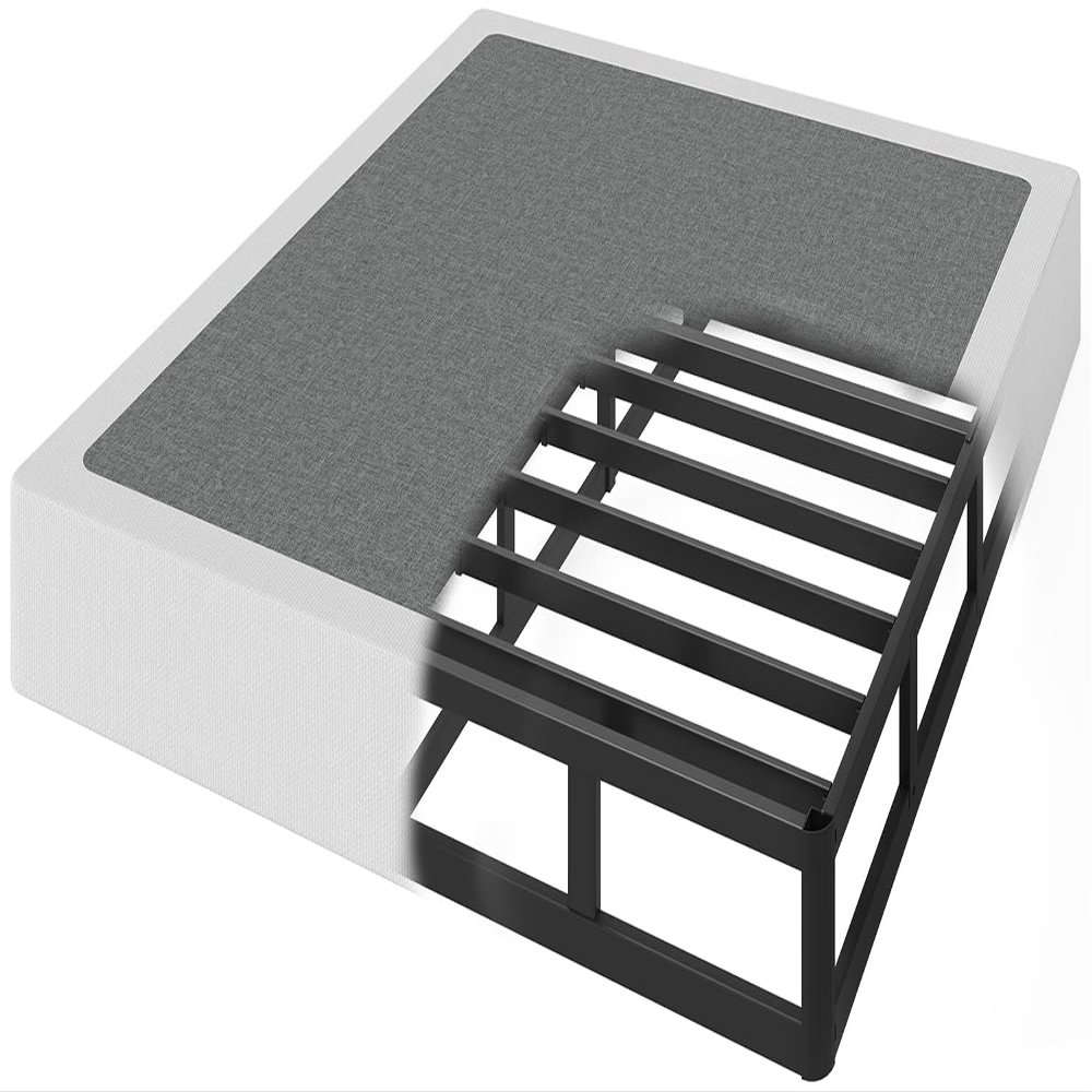 OSASET Full Size Box Spring, 7 Inch Full Size Box Spring Only, 3000 lbs Heavy Duty Metal Frame Mattress Foundation with Fabric Cover, Easy Assembly-Noise Free