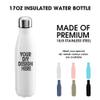 SMLIXE Personalized Custom Water Bottles Print in USA 17oz 60 Pcs Stainless Steel Double Wall Insulated Leakproof Cups With Colorful Text Logo for Sports Outdoors view 3