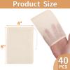 40 Pcs Empty Spice Bags for Cooking Soup, Reusable Tea Bags for Loose Tea, 4x6 In Natural Muslin Drawstring, Small Cheese Cloth Cotton for Straining, Unbleached Cheesecloth Herb Sachet view 2