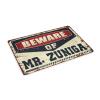 CDWS Small Outdoor Mat Beware of Mr. Zuniga Doormat Plain Outdoor Mat Man Cave Furniture(Size:65X90CM), BMPBLAFYL-65X90CM view 2