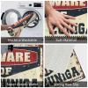 CDWS Small Outdoor Mat Beware of Mr. Zuniga Doormat Plain Outdoor Mat Man Cave Furniture(Size:65X90CM), BMPBLAFYL-65X90CM view 3