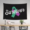 SMLBNE Anal Cancer Survivor Soft Plush Tapestry - Versatile Decor for Bedroom, Living Room, Dorm - 60x40 In view 3