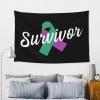 SMLBNE Anal Cancer Survivor Soft Plush Tapestry - Versatile Decor for Bedroom, Living Room, Dorm - 60x40 In view 4