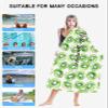 EwdeWwo Summer Microfiber Beach Towel, Summer Tropical Kiwi Fruit 31" x 63" Bath Towel Quick Dry Sand Free Travel Pool Towels for Beach Chair, Sun-Bath, Camping, Vacation view 2