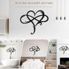 Infinity Heart Metal Wall Art for Home Decor, Eternal Love Sign Steel Wall Plaque, Home Wedding Decor, Eye-Catching Addition to Living Room, Above Bed Decor for Bedroom Ornaments view 4