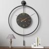 30.720 Inch Large Modern Decorative Wall Clocks for Living Room,Big Metal Minimalist 3D Arabic Numeral Dial,Farmhouse Pendulum Wall Clock With Elegant Walnut Pointers for Office,Dining Room Decor view 1