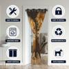 18TH CROZY Lion Door Curtains for Doorways, Africa Animal Majestic Jungle King Blackout Curtain for Kids Bedroom Closet, Grommet Thermal Insulated Privacy Door Drapes for Room Divider, 34" W x 80" L view 3