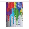 LFDSPYJE Shower Curtain Paint Splatter Backdrop Waterproof Bath Curtain Modern Fabric Shower Curtain Set with 12 Hooks Heavy Duty Bathroom Curtain for Showers Bath Tubs 36-72 Inch view 1