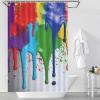 LFDSPYJE Shower Curtain Paint Splatter Backdrop Waterproof Bath Curtain Modern Fabric Shower Curtain Set with 12 Hooks Heavy Duty Bathroom Curtain for Showers Bath Tubs 36-72 Inch view 3