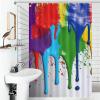LFDSPYJE Shower Curtain Paint Splatter Backdrop Waterproof Bath Curtain Modern Fabric Shower Curtain Set with 12 Hooks Heavy Duty Bathroom Curtain for Showers Bath Tubs 36-72 Inch view 4
