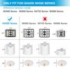 1 HEPA + 2 Foam & Felt Filters Vacuum Filter Compatible with Shark NV500 HEPA Filter XHF500, White view 2