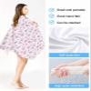 EwdeWwo Spring Microfiber Beach Towel, Nature Pink and Purple Butterfly Watercolor Style 31" x 63" Bath Towel Quick Dry Sand Free Travel Pool Towels for Beach Chair, Sun-Bath, Camping, Vacation view 3