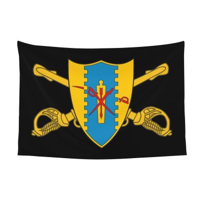 SMLBNE First Squadron 4Th Cavalry First Infantry Soft Plush Tapestry - Versatile Decor for Bedroom, Living Room, Dorm - 60x40 In