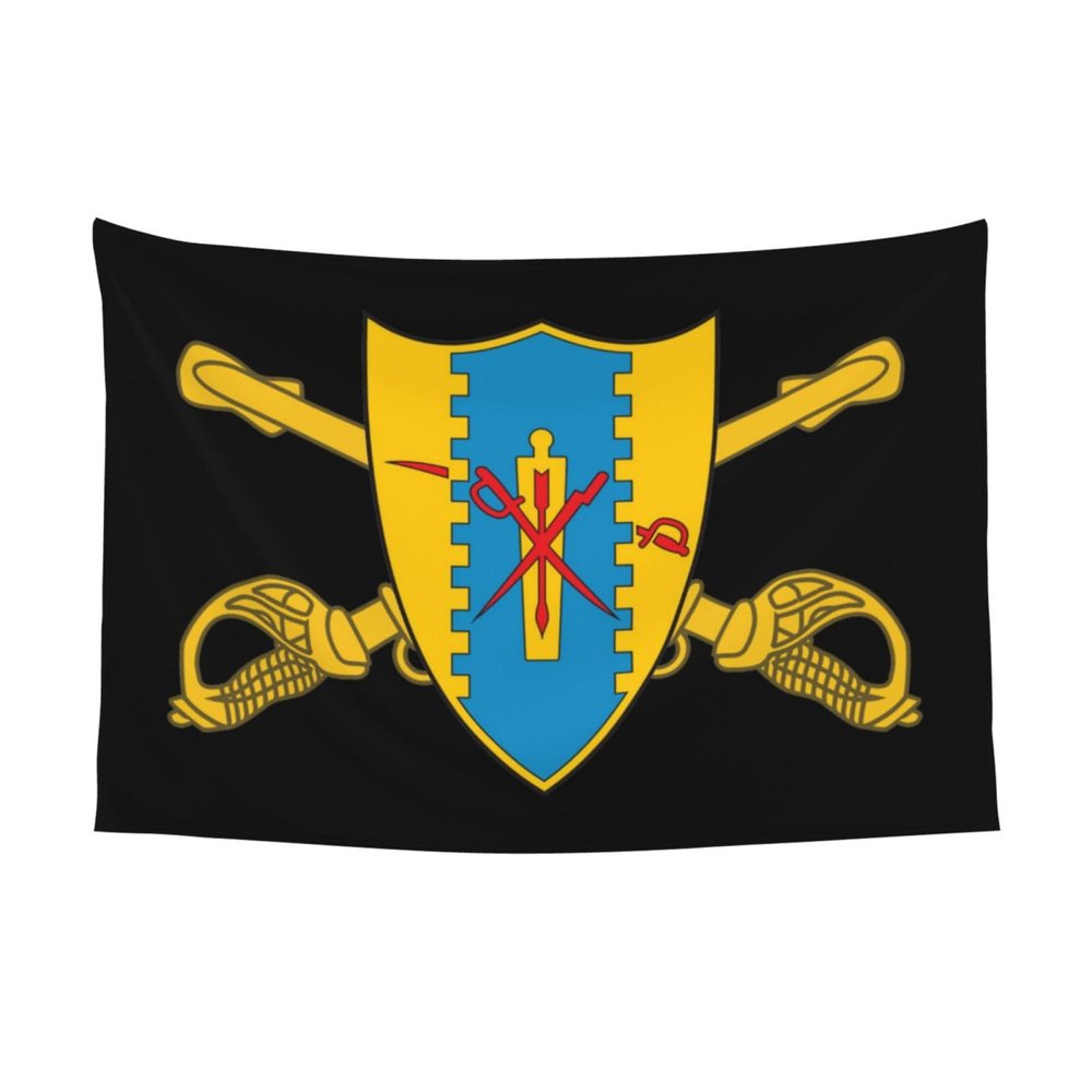SMLBNE First Squadron 4Th Cavalry First Infantry Soft Plush Tapestry - Versatile Decor for Bedroom, Living Room, Dorm - 60x40 In