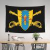 SMLBNE First Squadron 4Th Cavalry First Infantry Soft Plush Tapestry - Versatile Decor for Bedroom, Living Room, Dorm - 60x40 In view 3