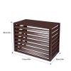 Privacy Screens Air Conditioner Louvered Outer Cover,Detachable Air Conditioner Covers,Backyard Hid Air Conditioner Fence Decorative Screen,Outer Frame Protective Cover,air Conditioner Cover/fence(Col view 2