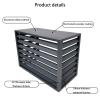 Privacy Screens Air Conditioner Louvered Outer Cover,Detachable Air Conditioner Covers,Backyard Hid Air Conditioner Fence Decorative Screen,Outer Frame Protective Cover,air Conditioner Cover/fence(Col view 4