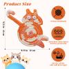 Cute Cat Cup Coasters, Gifts for Cats Lovers, Cat Coaster Woven Creative Knitted Coasters Funny Drink Insulation Coffee and Tea Coaster Table Protection Desktop Gifts (4PCS) view 3