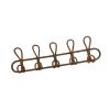 Coat Rack Clothes Hooks Wall Decoration Practical Holder Clothes Hanger Rattan for Suit Scarf Jackets Shirt Tops, 5 Hooks view 1