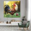 LFDSPYJE Beautiful Rooster Hen Tapestry Wall Hanging Aesthetic Wall Tapestries for Bedroom Plant Flower Backdrop Tapestries Art Tapestrys Poster for Room Decor 60"x60" view 4