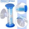 Tooth Brushing Timer, 3 Min Shower Sand Timer Hourglass with Suction Cup Hourglass Sand Timer Tooth Brushing Timers for and Teens view 4