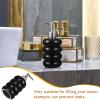 ABOOFAN Ceramic Soap Dispenser Refillable Lotion Bottle with Press Pump 15.85Oz Hand Wash Liquid Container for Bathroom Kitchen view 2