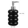 ABOOFAN Ceramic Soap Dispenser Refillable Lotion Bottle with Press Pump 15.85Oz Hand Wash Liquid Container for Bathroom Kitchen view 4