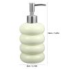 ABOOFAN Ceramic Soap Dispenser, Shampoo Lotion Pump Bottle Chubby Donut Bathroom Bottle Refillable Liquid Bottle Conditioner Container for Kitchen Washroom 450ml view 4