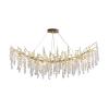 INTRIXX Designer Dining Room Chandelier Crystal Grape Chandelier Luxury LED Living Room Indoor French Fixtures,Crystal Chandelier view 2