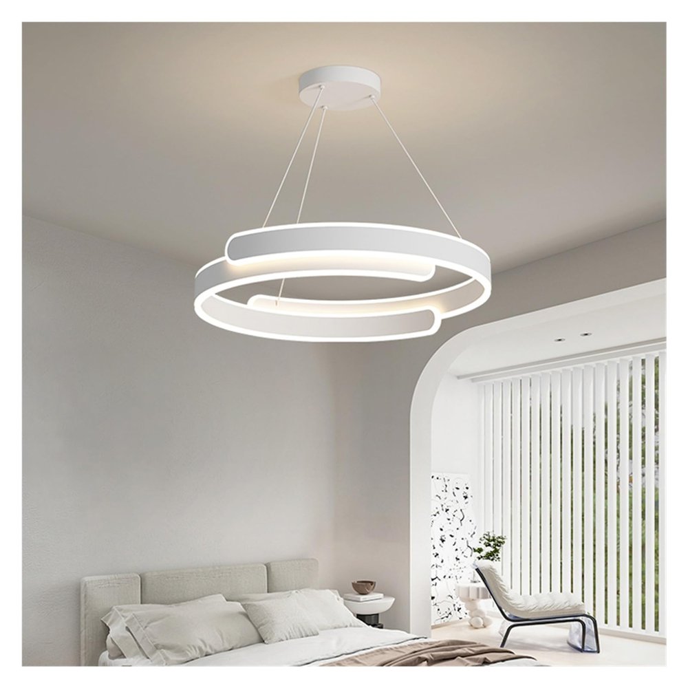 INTRIXX Modern Led Chandelier Home Lighting Brushed Large Rings Ceiling Mounted Chandelier Lighting Hanging Lamp Lighting Decor,Crystal Chandelier