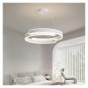 INTRIXX Modern Led Chandelier Home Lighting Brushed Large Rings Ceiling Mounted Chandelier Lighting Hanging Lamp Lighting Decor,Crystal Chandelier view 1