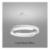INTRIXX Modern Led Chandelier Home Lighting Brushed Large Rings Ceiling Mounted Chandelier Lighting Hanging Lamp Lighting Decor,Crystal Chandelier view 2