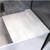Rygcrud Bathtub Tray - Folding Insulation Dust-Proof Bathtub Cover, 0.6cm Thick PVC Board, Louvered Shutter Bath Lid for Milk Baths Spa(Size:118x70cm/46 x28) view 3