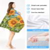 EwdeWwo Summer Microfiber Beach Towel, Retro Nature Botanical Sunflowers 35" x 71" Bath Towel Quick Dry Sand Free Travel Pool Towels for Beach Chair, Sun-Bath, Camping, Vacation view 3
