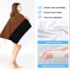 EwdeWwo Boho Style Microfiber Beach Towel, Retro Modern Brown Black Stripes 31" x 63" Bath Towel Quick Dry Sand Free Travel Pool Towels for Beach Chair, Sun-Bath, Camping, Vacation view 3