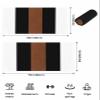 EwdeWwo Boho Style Microfiber Beach Towel, Retro Modern Brown Black Stripes 31" x 63" Bath Towel Quick Dry Sand Free Travel Pool Towels for Beach Chair, Sun-Bath, Camping, Vacation view 4