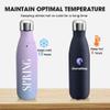 SMLIXE Personalized Custom Water Bottles Print in USA 17oz 60 Pcs Stainless Steel Double Wall Insulated Leakproof Cups With Colorful Text Logo for Sports Outdoors view 4
