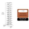 Rotating Invisible Bookshelf Tower 360 Display Metal Spine Revolving Bookcase Floor Standing Modern Spiral Book Organizer Storage Rack for Small Space view 2