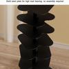 Rotating Invisible Bookshelf Tower 360 Display Metal Spine Revolving Bookcase Floor Standing Modern Spiral Book Organizer Storage Rack for Small Space view 4