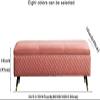 Taifuan Leather Storage Ottoman Bench,Premium Storage Bench End of Bed Upholstered Bench,Long Ottoman with Storage for Living Room, for Bedroom Living Room Entryway Rectangular Accent Bench view 2