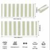 EwdeWwo Stripes Microfiber Beach Towel, Sage Green and White Stripes 35" x 71" Bath Towel Quick Dry Sand Free Travel Pool Towels for Beach Chair, Sun-Bath, Camping, Vacation view 4
