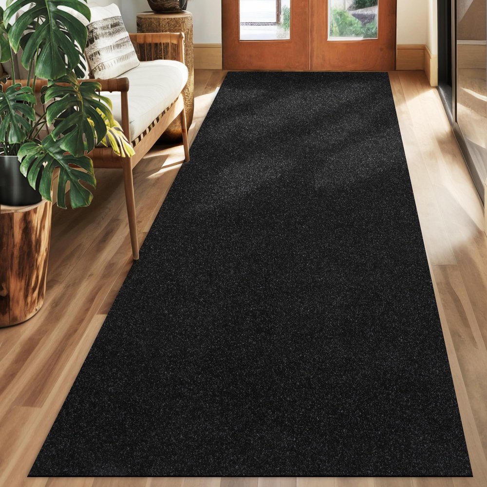 koloko 4ft x 52ft Runner Rug Non-Slip Outdoor Indoor Carpet Runner Custom Size Floor Runners Area Rugs Mat with Rubber Backing for Hallway Entryway Balcony Patio Kitchen Garage Stair Laundry