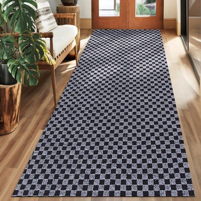 koloko 2ft x 80ft Runner Rug Non-Slip Outdoor Indoor Carpet Runner Custom Size Floor Runners Area Rugs Mat with Rubber Backing for Hallway Entryway Balcony Patio Kitchen Garage Stair Laundry